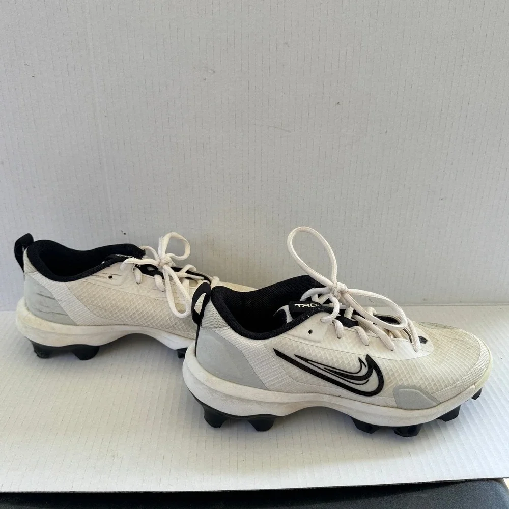 Nike Vapor Edge Shark Youth Football Cleats‎ White Black FB6340-100 Size 5Y